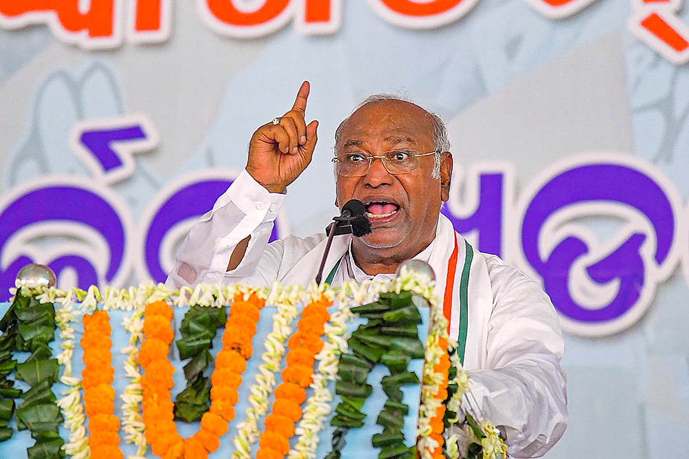 PTI : Mallikarjun Kharge |